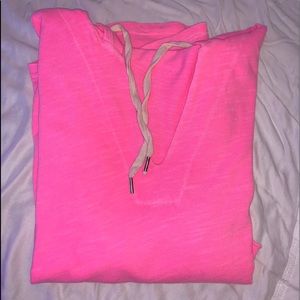 Splendid hot pink hooded sweatshirt
